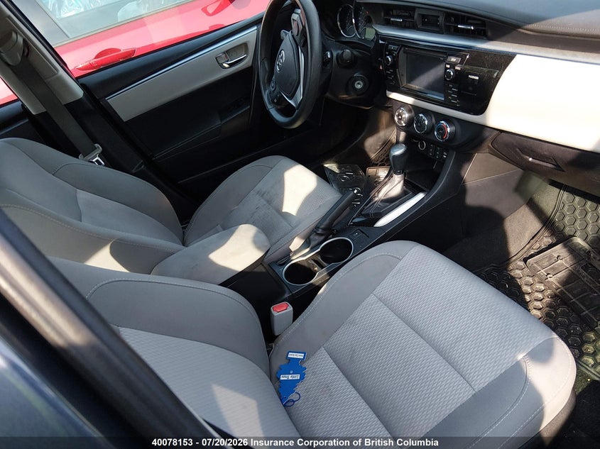 2015 TOYOTA COROLLA SEDAN 1.8L I-4 DOHC, VVT, 132HP