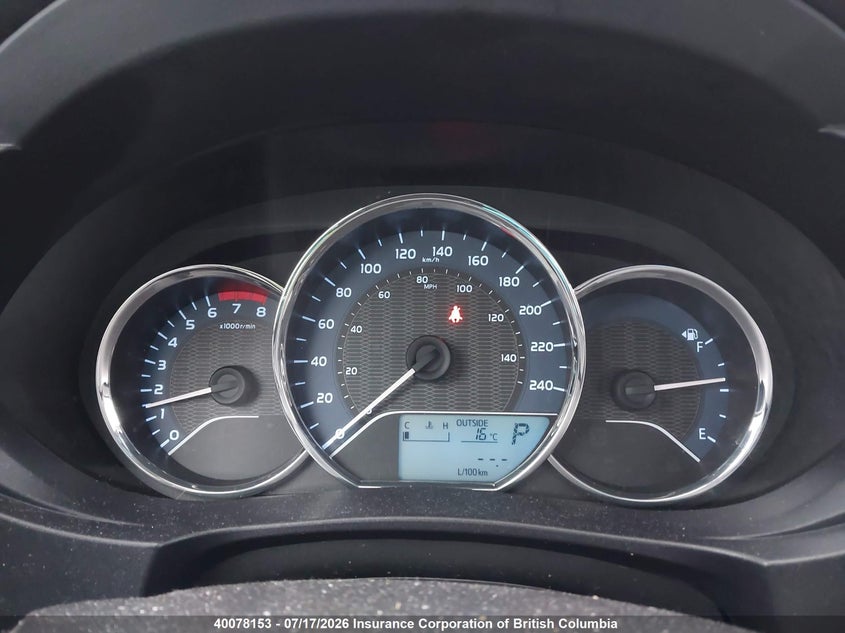 2015 TOYOTA COROLLA SEDAN 1.8L I-4 DOHC, VVT, 132HP