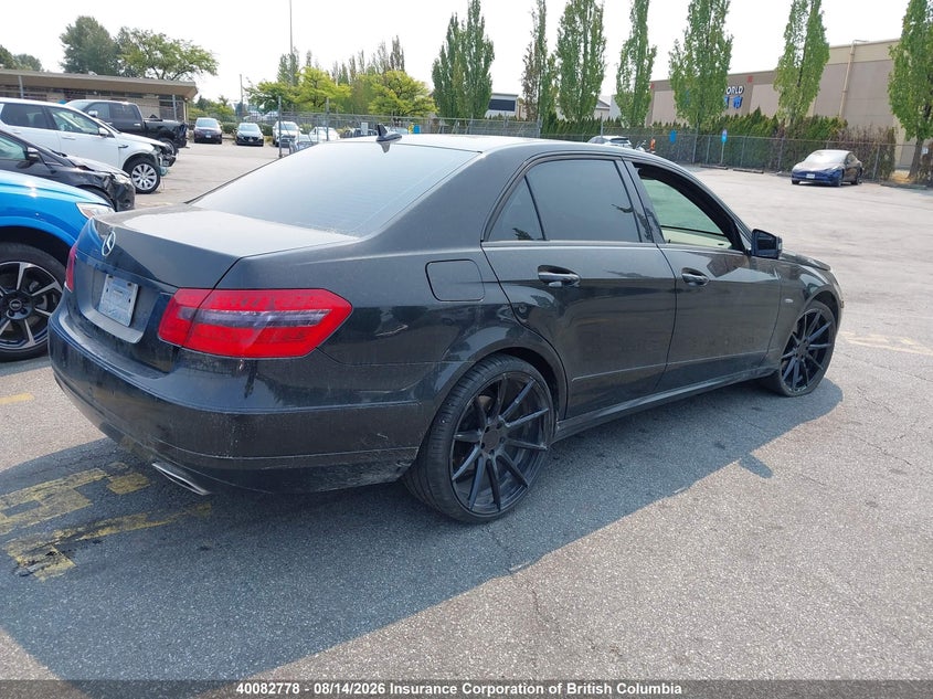 2012 MERCEDES-BENZ E-KLASSE SEDAN 3.5L V6 FI DOHC 24V NF4