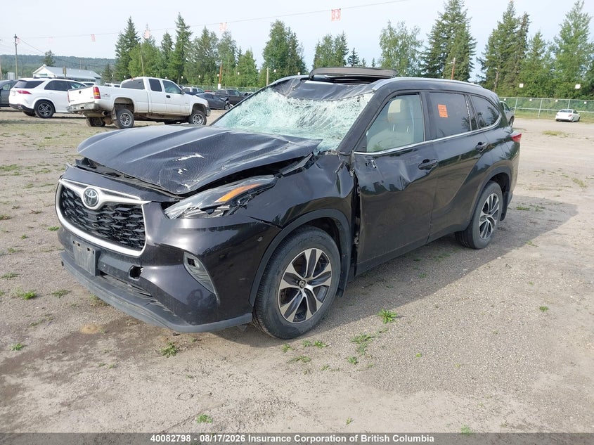 Vin: 5tdgzrbh0ls030080, lot: 30100349, toyota highlander xle 20202