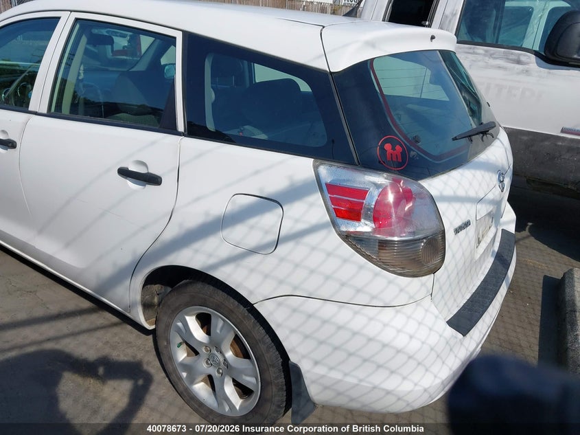 2007 TOYOTA MATRIX HATCHBACK 1.8L I-4 DOHC, VVT, 126HP