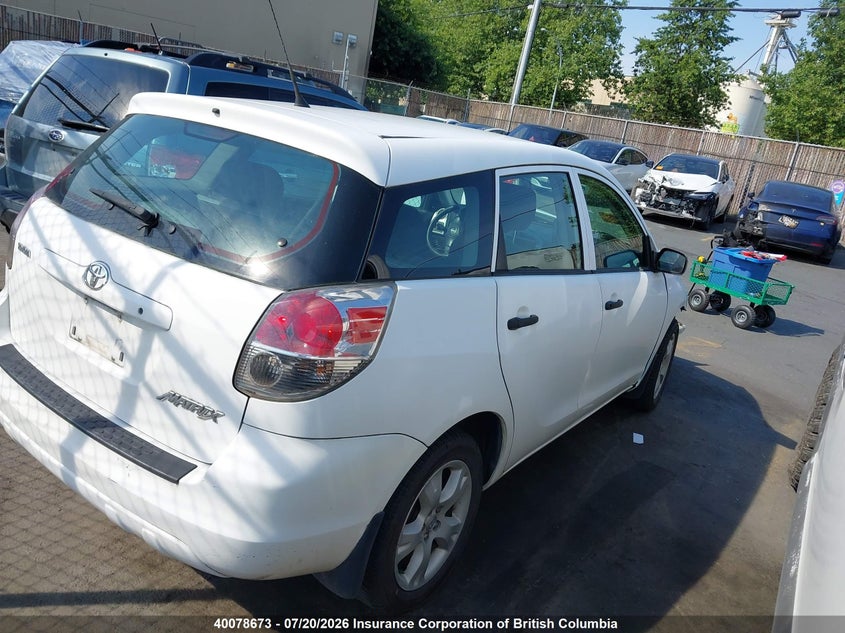 2007 TOYOTA MATRIX HATCHBACK 1.8L I-4 DOHC, VVT, 126HP