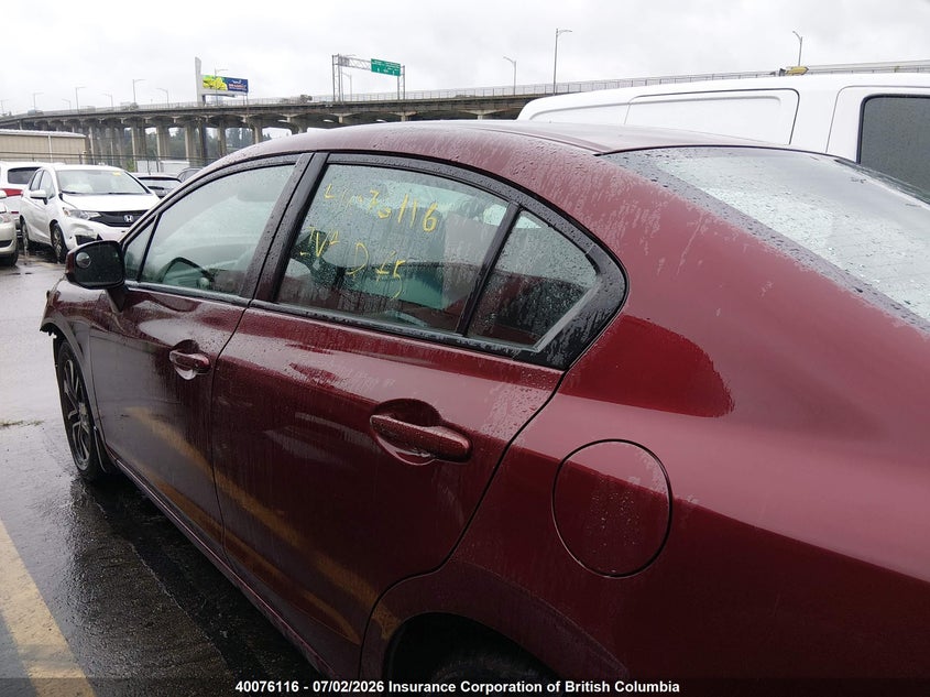 2013 HONDA CIVIC SEDAN 1.8L I-4 VVT, 140HP