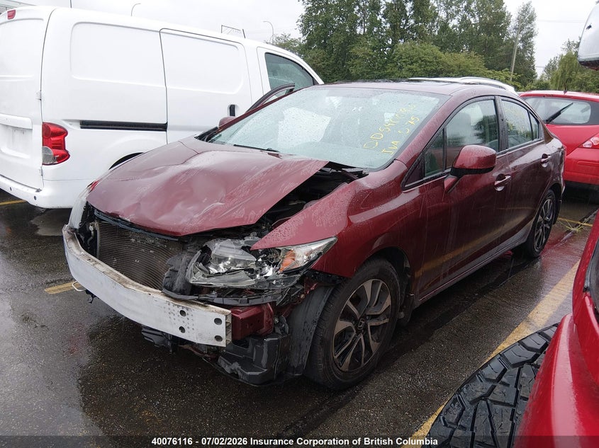2013 HONDA CIVIC SEDAN 1.8L I-4 VVT, 140HP