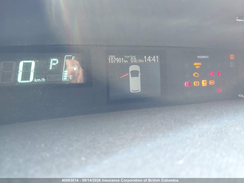 2012 TOYOTA PRIUS HATCHBACK 1.5L I4 FI DOHC 16V NF4