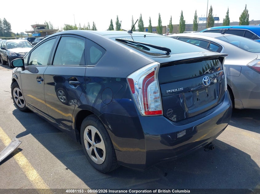 Vin: jtdkn3du3e1805677, lot: 30100677, toyota prius 20143