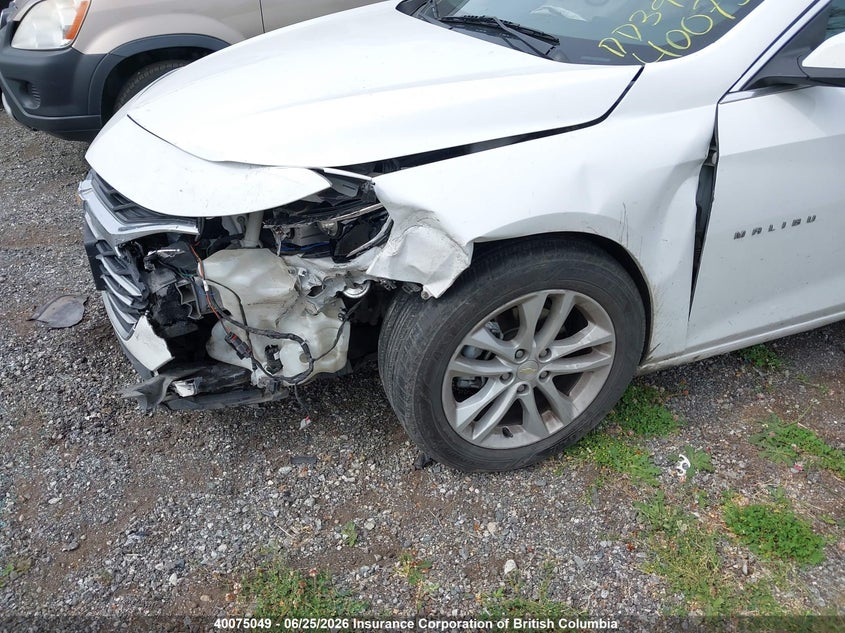 Vin: 1g1zd5st1kf115375, lot: 30100696, chevrolet malibu lt 20192