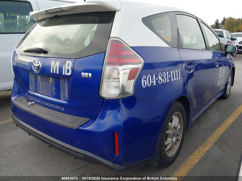 Vin: jtdzn3eu2fj020047, lot: 30100705, toyota prius 20154