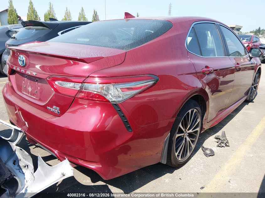 Vin: 4t1b21hk4ju510582, lot: 30100909, toyota camry hybrid/le/xle/se 20184