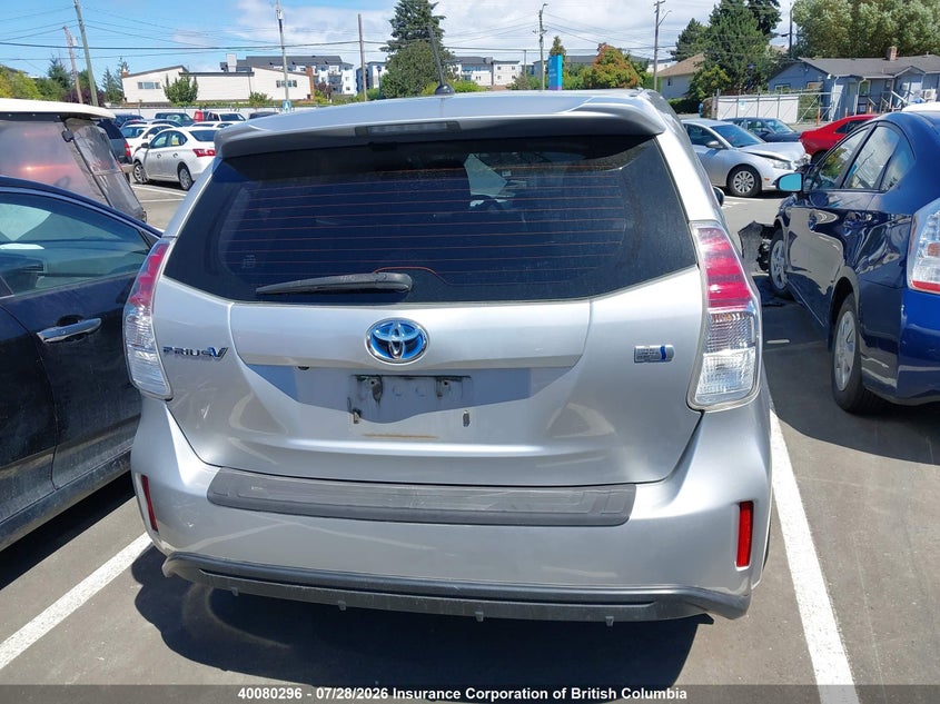 2015 TOYOTA PRIUS V (+) WAGON 1.8L I-4 DOHC, VVT, 98HP