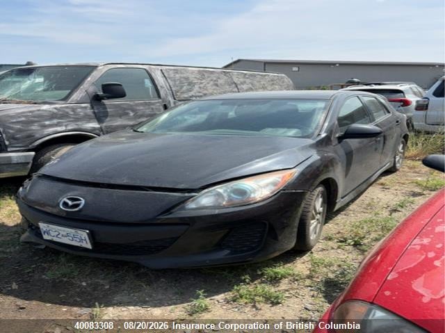 Vin: jm1bl1l7xc1668949, lot: 30100993, mazda 3 i 20122