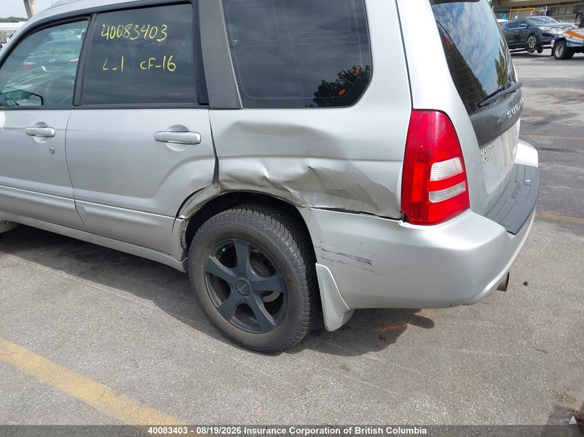 2005 SUBARU FORESTER SPORT UTILITY VEHICLE 2.5L H4 FI DOHC 16V F4
