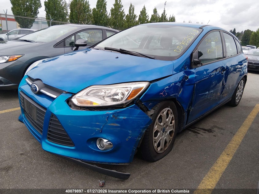 Vin: 1fahp3k23cl165385, lot: 30101224, ford focus se 20122