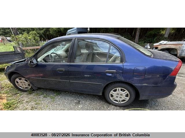 2002 HONDA CIVIC SEDAN 1.7L I4 FI SOHC 16V F