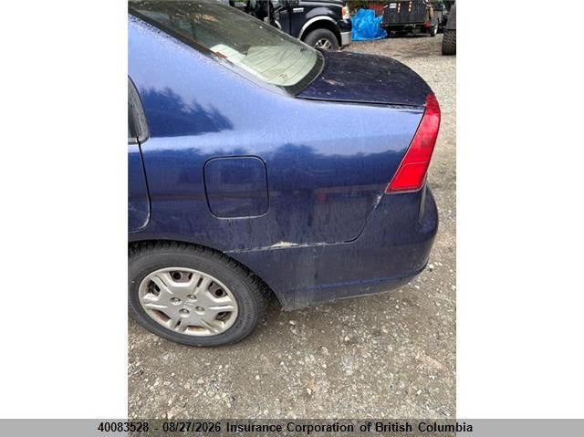 2002 HONDA CIVIC SEDAN 1.7L I4 FI SOHC 16V F