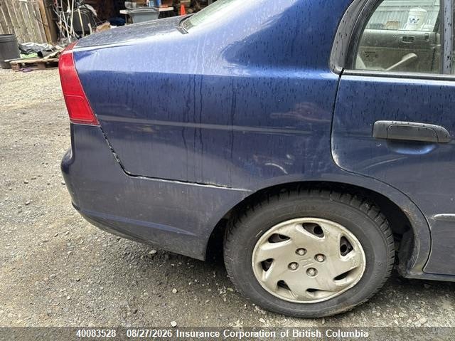 2002 HONDA CIVIC SEDAN 1.7L I4 FI SOHC 16V F