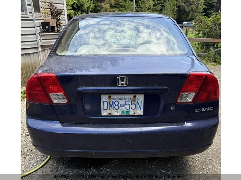 2002 HONDA CIVIC SEDAN 1.7L I4 FI SOHC 16V F