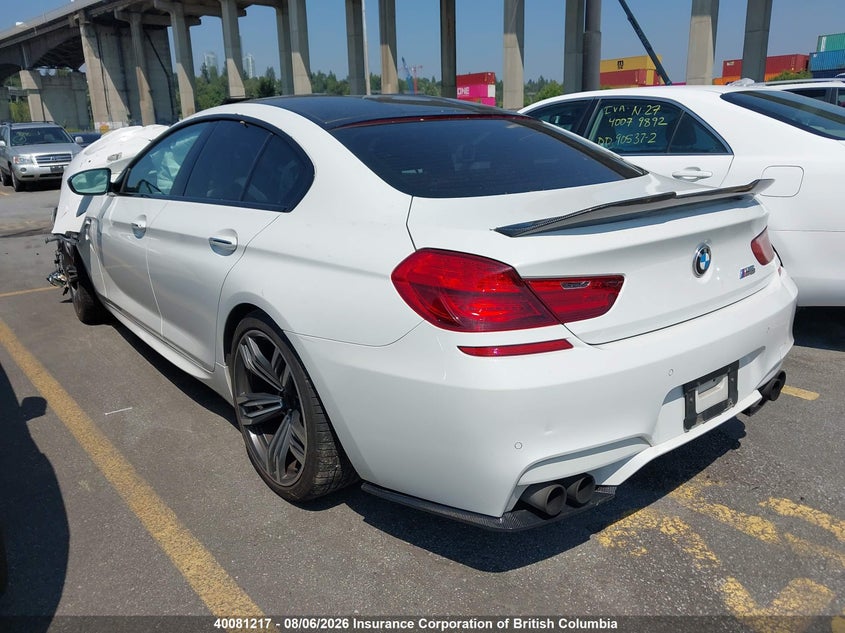 Vin: wbs6c9c53fd467923, lot: 30101538, bmw m6 gran coupe 20153