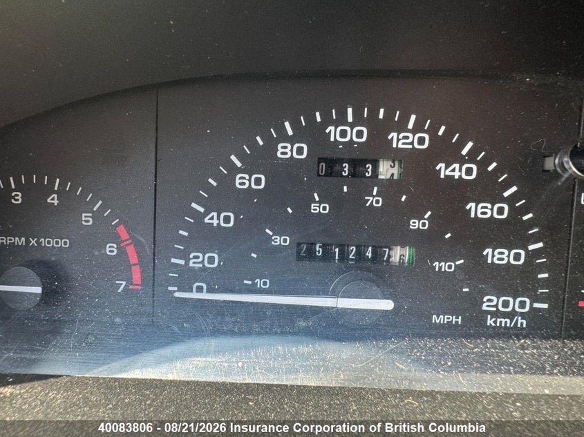 1992 MERCURY TOPAZ SEDAN 2.3L H4 FI F