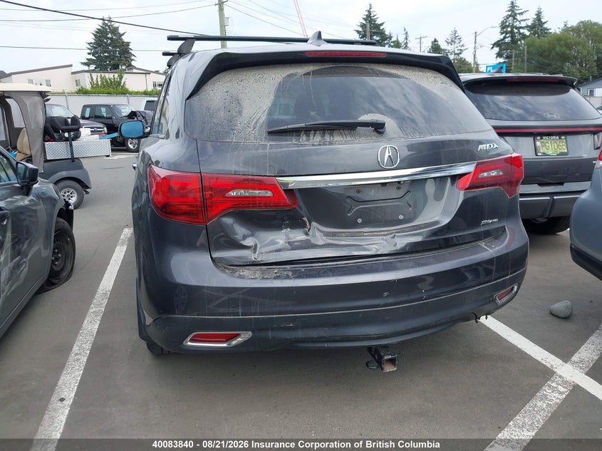 2016 ACURA MDX SPORT UTILITY VEHICLE 3.5L V-6 DI, VVT, 290HP