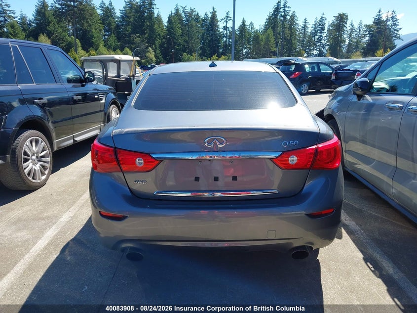 2017 INFINITI Q50 SEDAN 3.0L V6 FI DOHC 24V NF4
