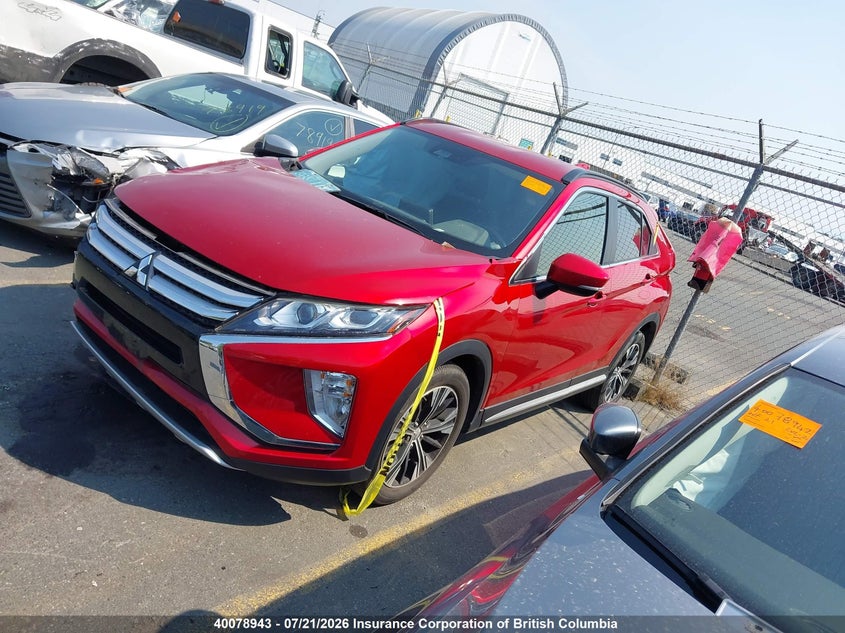 2019 MITSUBISHI ECLIPSE CROSS SPORT UTILITY VEHICLE 1.5L I-4 DI, DOHC, VVT, TURBO, 152HP