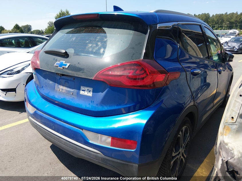 Vin: 1g1fz6s07k4149459, lot: 30102212, chevrolet bolt ev premier 20194