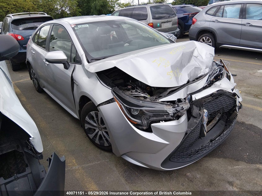 Vin: jtdbamde1mj034807, lot: 30102561, toyota corolla 20211