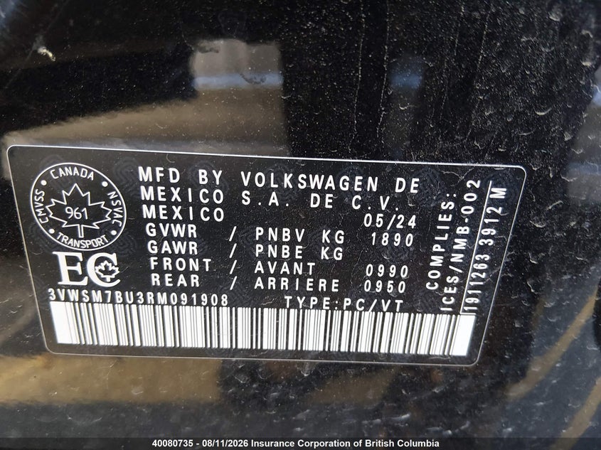 2024 VOLKSWAGEN JETTA SEDAN 1.5L I-4 DI, DOHC, VVT, TURBO, 158HP