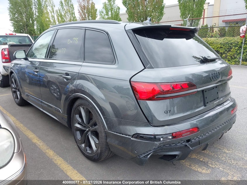 Vin: wa1wvbf79td007581, lot: 30102927, audi q7 prestige 20263