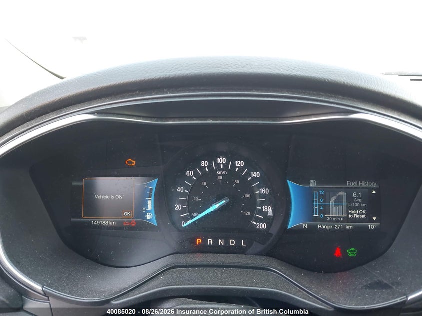 2019 FORD FUSION SEDAN 2.0L I-4 DOHC, VVT, 141HP