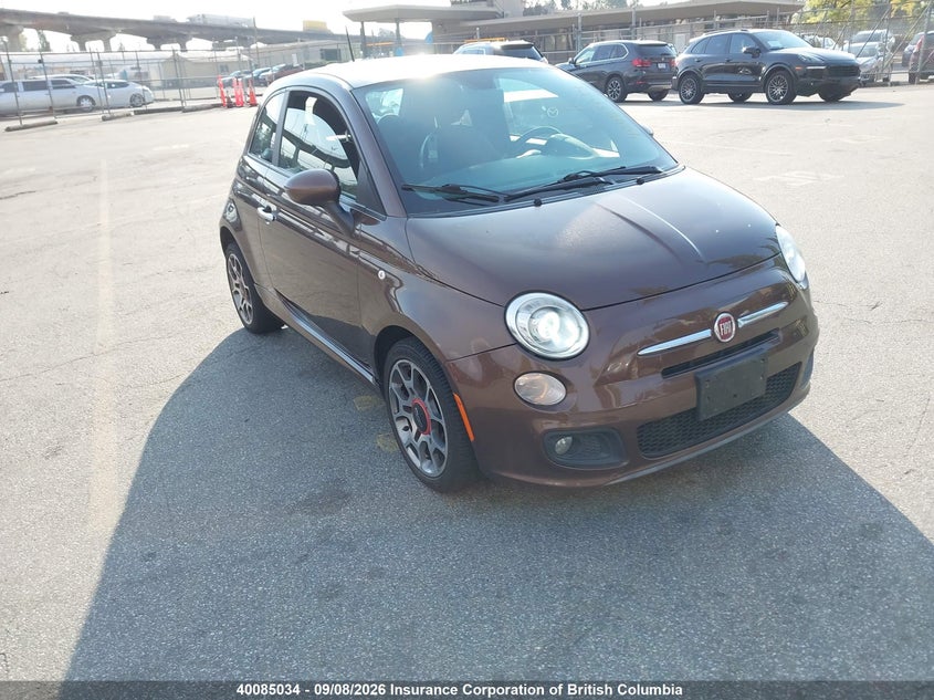 2013 Fiat 500, Left Side, IAAI, VIN 3C3CFFBRXDT599786