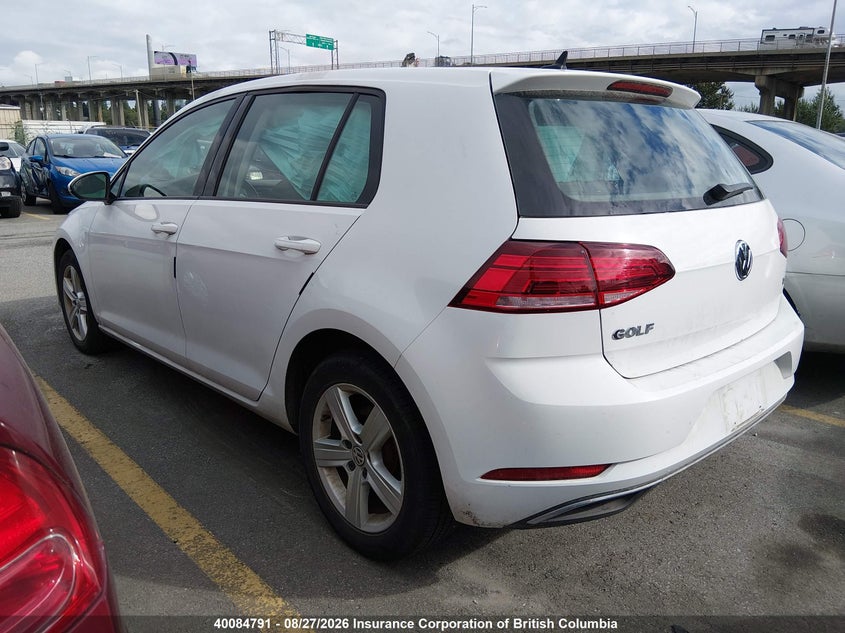 Vin: 3vwb17au3jm252482, lot: 30103235, volkswagen golf s/se 20183