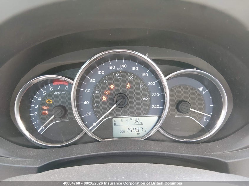 2014 TOYOTA COROLLA SEDAN 1.8L I-4 DOHC, VVT, REGULAR , 132HP