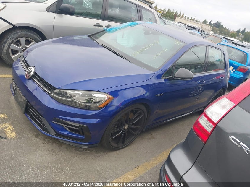 Vin: wvwva7au8kw185329, lot: 30103474, volkswagen golf r 20192