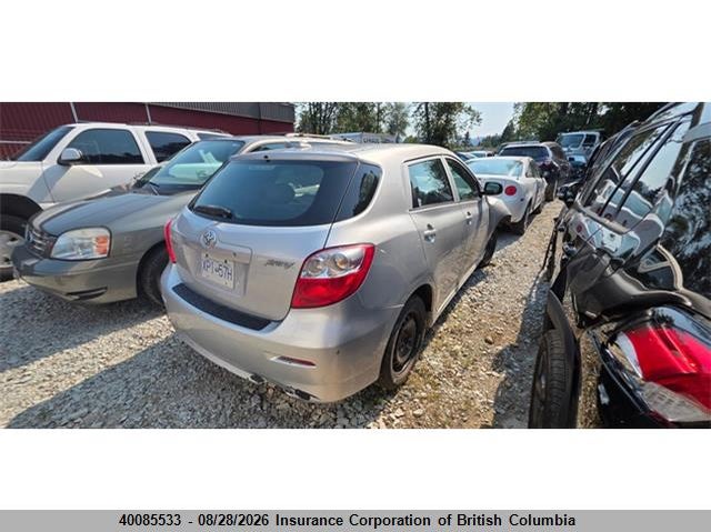 2009 TOYOTA MATRIX SEDAN 1.8L I-4 DOHC, VVT, REGULAR , 132HP