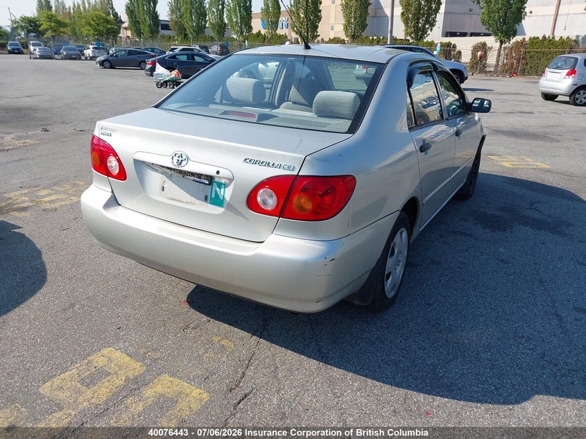 2004 TOYOTA COROLLA SEDAN 1.8L I-4 DOHC, VVT, 130HP