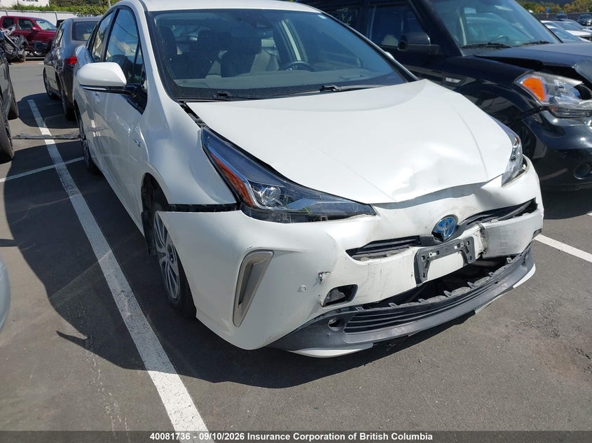 Vin: jtdl9rfu3l3018612, lot: 30104149, toyota prius le/xle 2020 img_1