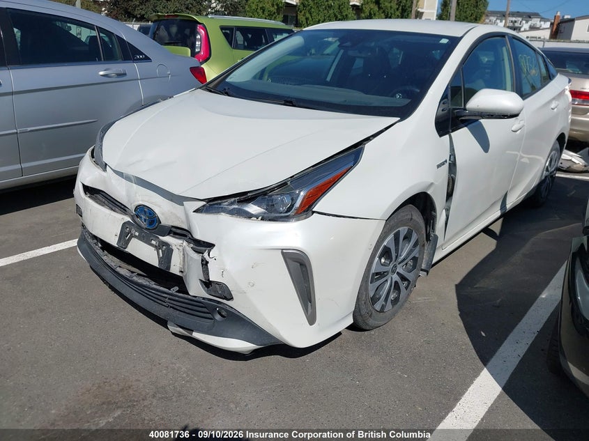 Vin: jtdl9rfu3l3018612, lot: 30104149, toyota prius le/xle 20202