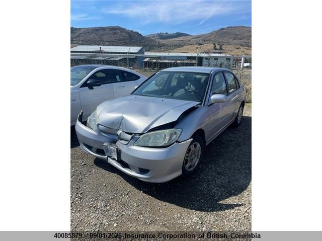 2004 HONDA CIVIC SEDAN 1.7L I4 FI SOHC 16V F