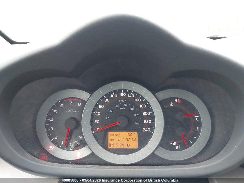 2008 TOYOTA RAV4 SPORT UTILITY VEHICLE 3.5L V6 FI DOHC 24V F4