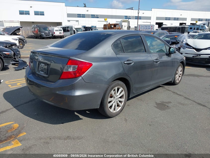 Vin: 2hgfb2f5xch109747, lot: 30104208, honda civic 20124