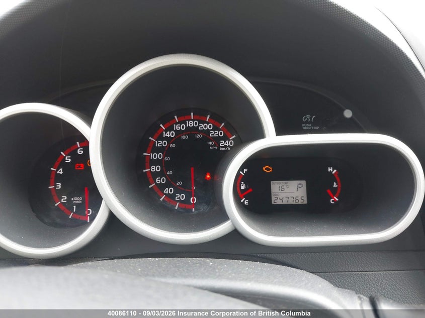 2010 TOYOTA MATRIX HATCHBACK 2.4L I4 FI DOHC 16V NF4