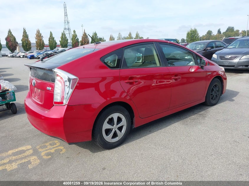 Vin: jtdkn3du6c1519223, lot: 30104467, toyota prius 20124