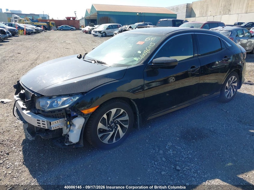 Vin: shhfk7h26ju308035, lot: 30104508, honda civic 20182