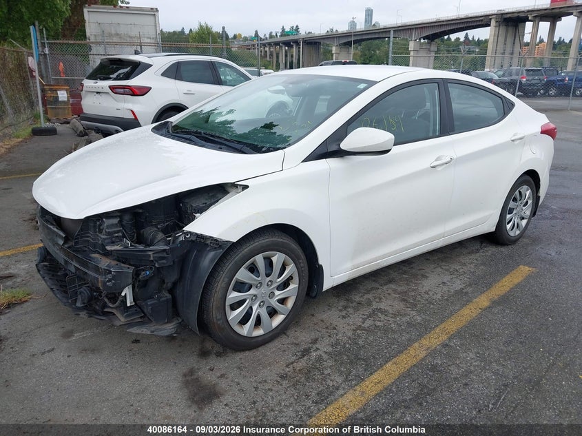 Vin: 5npdh4ae9dh351462, lot: 30104535, hyundai elantra gl 20132