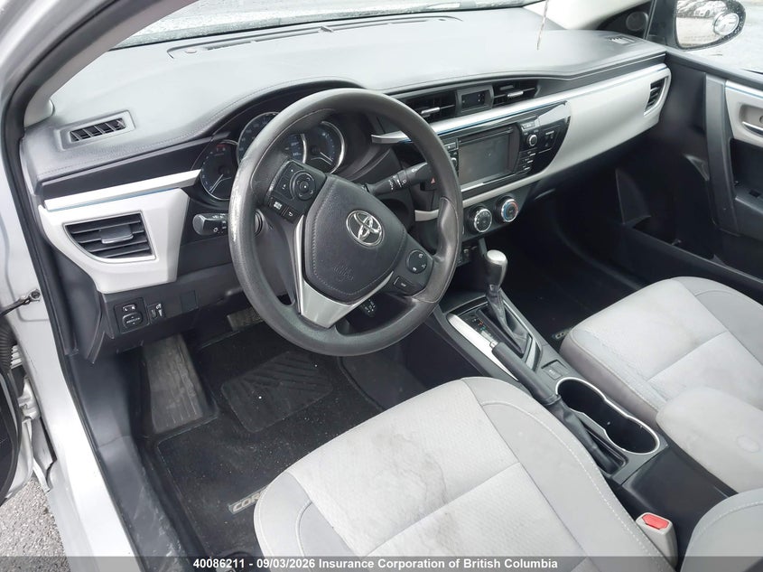 2015 TOYOTA COROLLA SEDAN 1.8L I-4 DOHC, VVT, 132HP