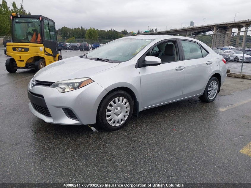 2015 TOYOTA COROLLA SEDAN 1.8L I-4 DOHC, VVT, 132HP