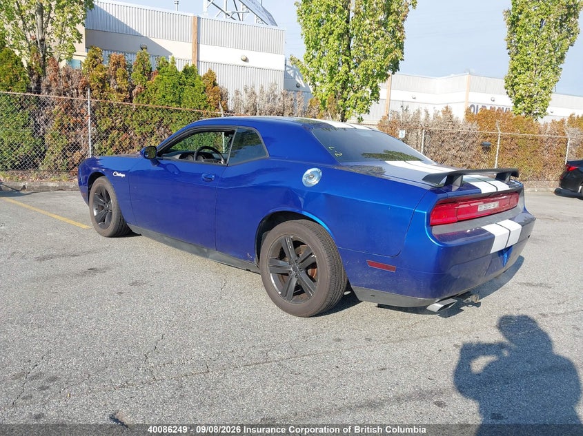 Vin: 2c3cdyag5ch254299, lot: 30104642, dodge challenger sxt plus 20123