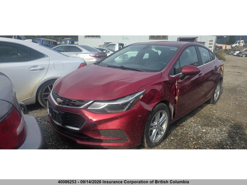 Vin: 3g1be5sm0hs599549, lot: 30104647, chevrolet cruze 20172
